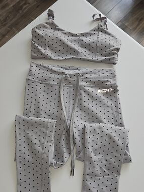 ECHT Polka Dot Active Set - Gray & Black